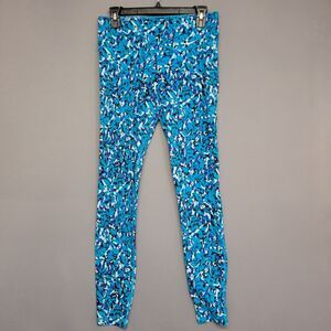 Nike Dri Fit Athletic Leggings Womens Medium Blue Purple Stretches Activewear